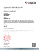 ANKÖ Führungszertifikat 2025 Rhomberg Bau GmbH ANKÖ Führungszertifikat 2025 Rhomberg Bau GmbH