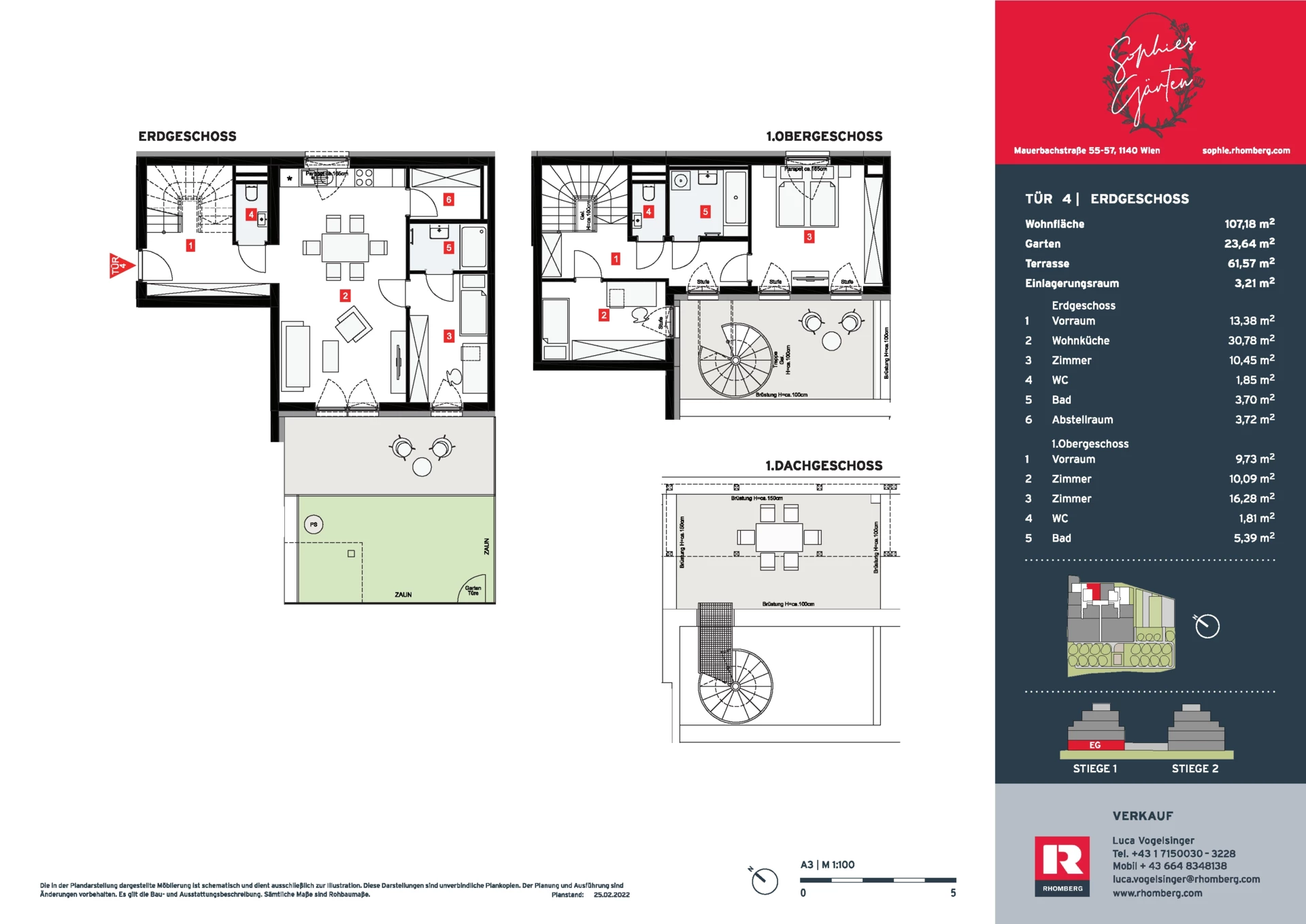 Verkaufsplan Stiege 1 Tür 4