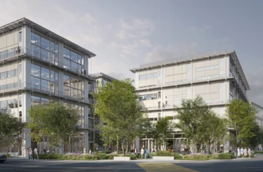 Bis Ende 2028 realisiert die Rhomberg Bau AG mit dem YOND Campus auf dem Albis-Areal im Zentrum Zürichs ein Leuchtturmprojekt für zukunftsfähige Gewerbeimmobilien. Bild: SLIK Architekten/SQR Studio